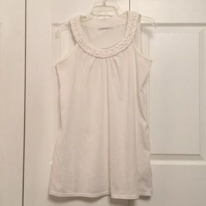 Swimsuit Coverup White Sleeveless Like New